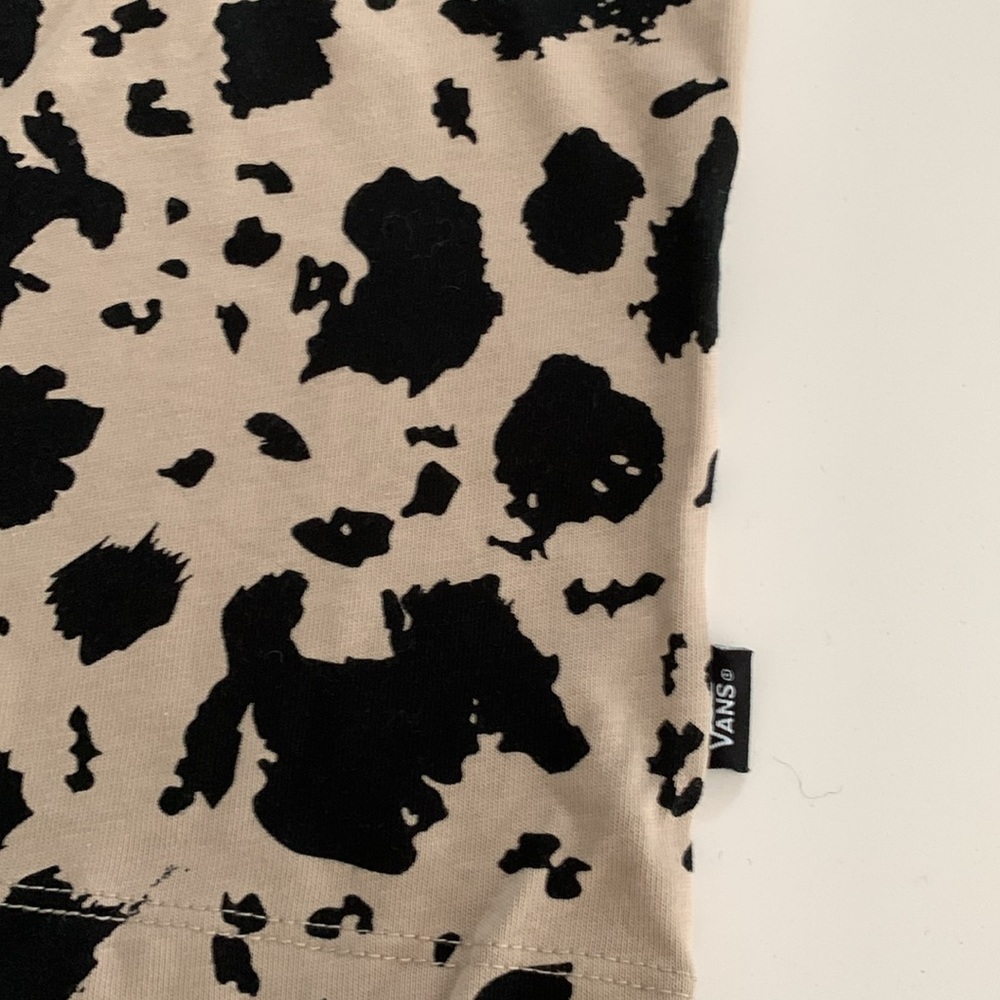 Vans Womens Animal Instinct Mini T-Shirt Cobblestone size S NWT - Picture 10 of 12